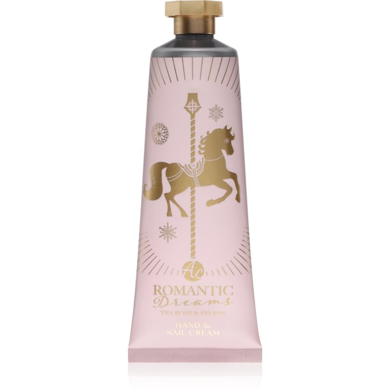 Accentra Romantic Dreams Hand & Nail Cream krém na ruce a nehty s vůní Tea Rose & Velvet 60 ml