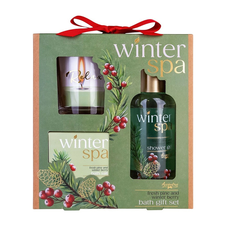 Accentra Dárková sada se svícnem Winter Spa
