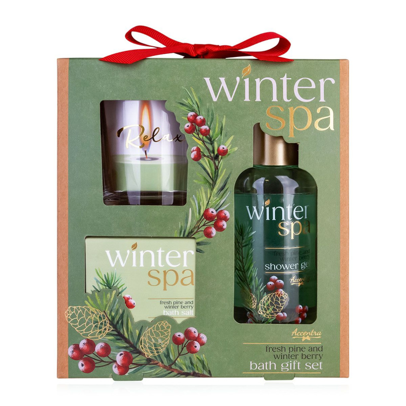 Accentra Dárková sada se svícnem Winter Spa