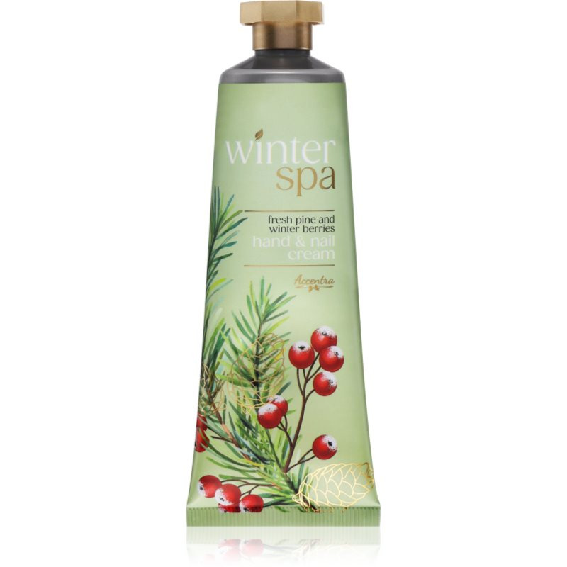 Accentra Winter Spa Hand & Nail Cream krém na ruce a nehty s vůní Fresh Pine and WInter Berry 60 ml