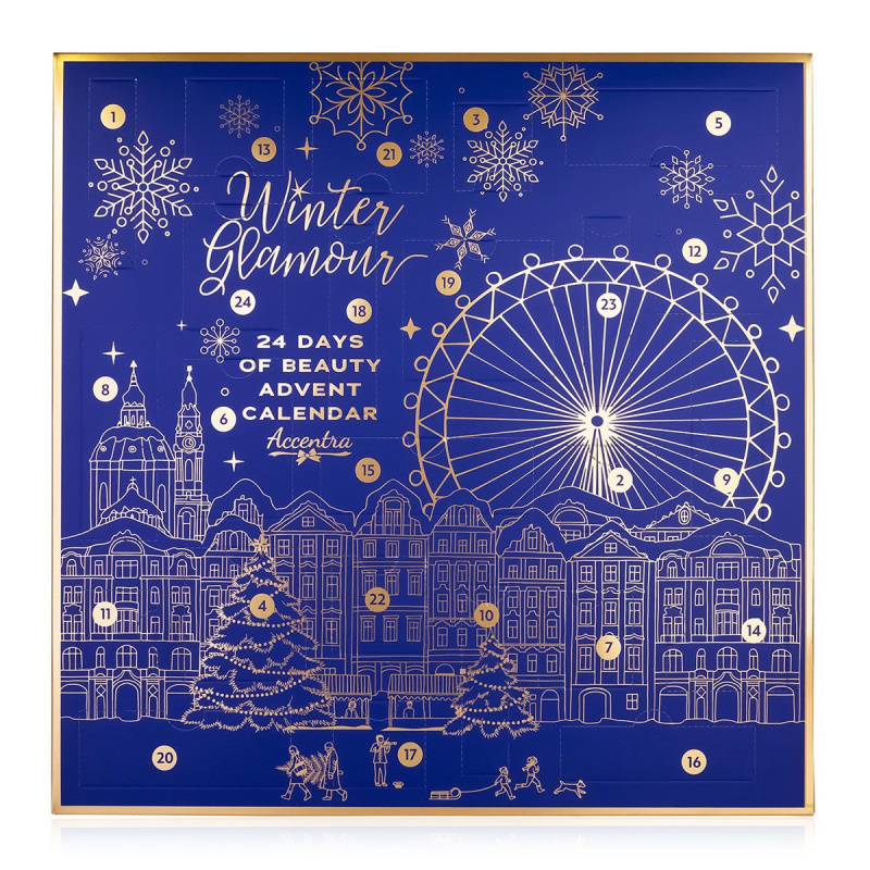 Accentra Adventní kalendář Winter Glamour Blue
