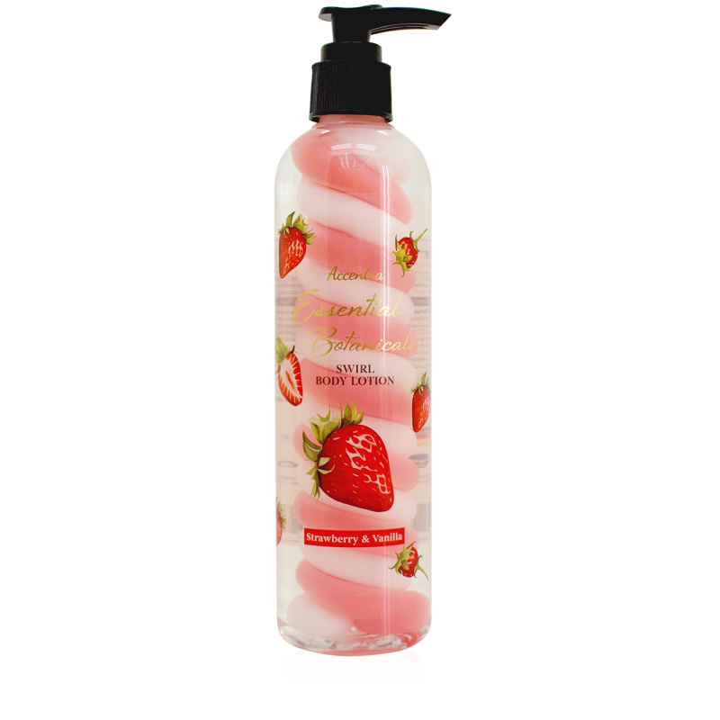 Accentra Tělové mléko Strawberry & Vanilla Essential Botanicals 300 ml