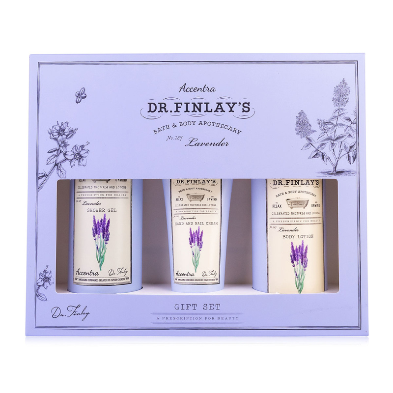 Accentra Dárková sada koupelové péče Lavender Dr. Finlay`s