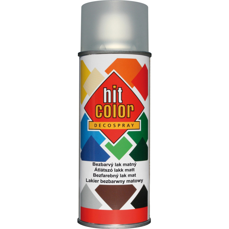 hitcolor Dekorativní lak ve spreji matný čirý 400 ml