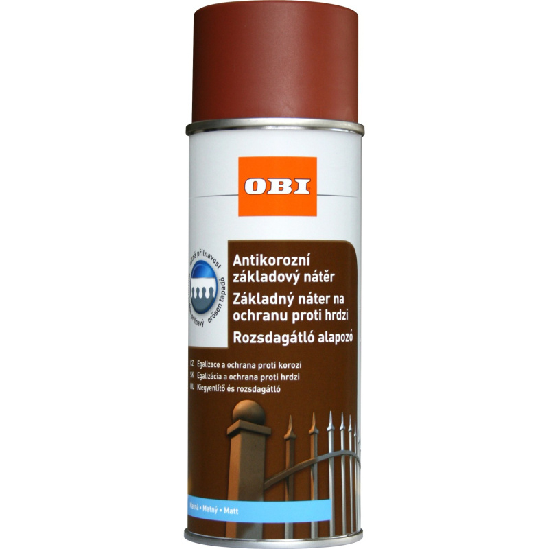 OBI Barva základní antikorozní červenohnědá 400 ml