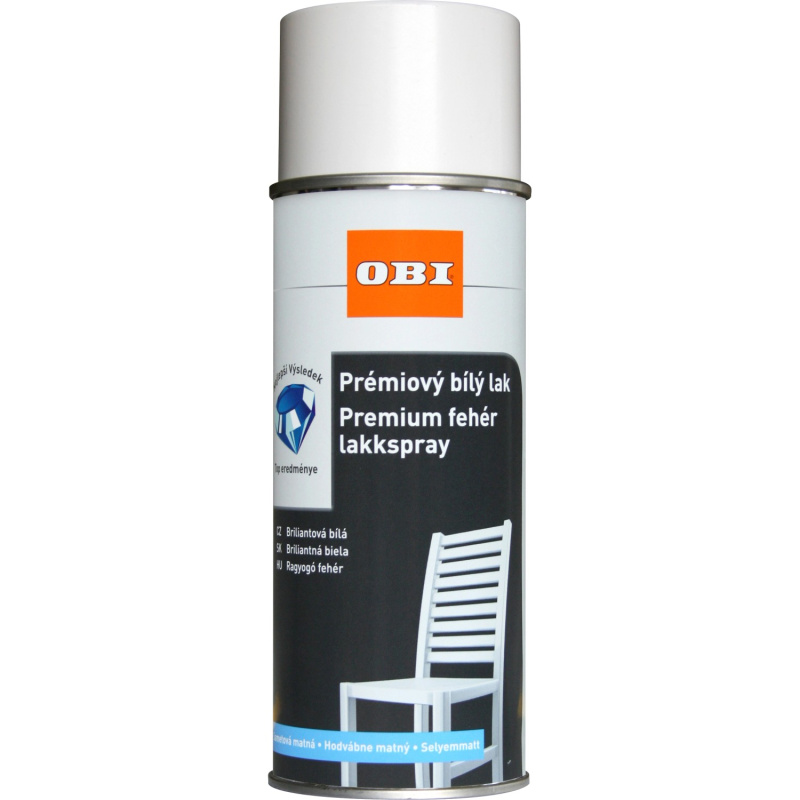 OBI Lak pololesklý bílý 400 ml