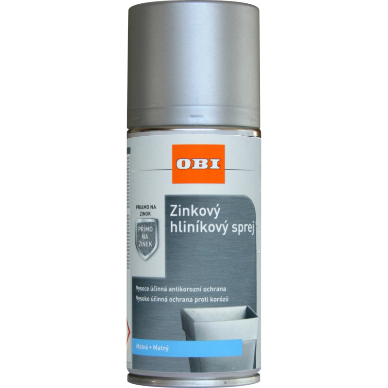 OBI Sprej zinek - hliník stříbrošedý 150 ml