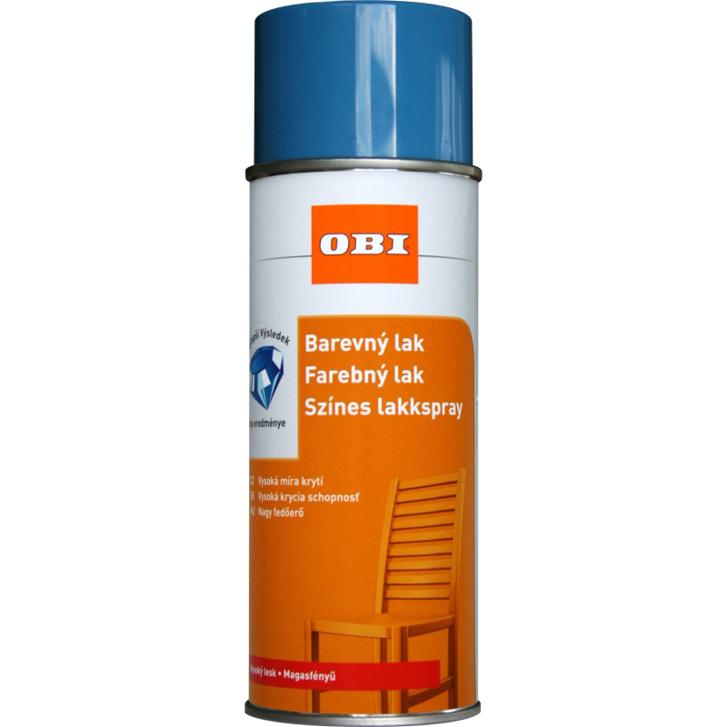 OBI Lak ve spreji vysoce lesklý RAL 5012 světle modrá 400 ml