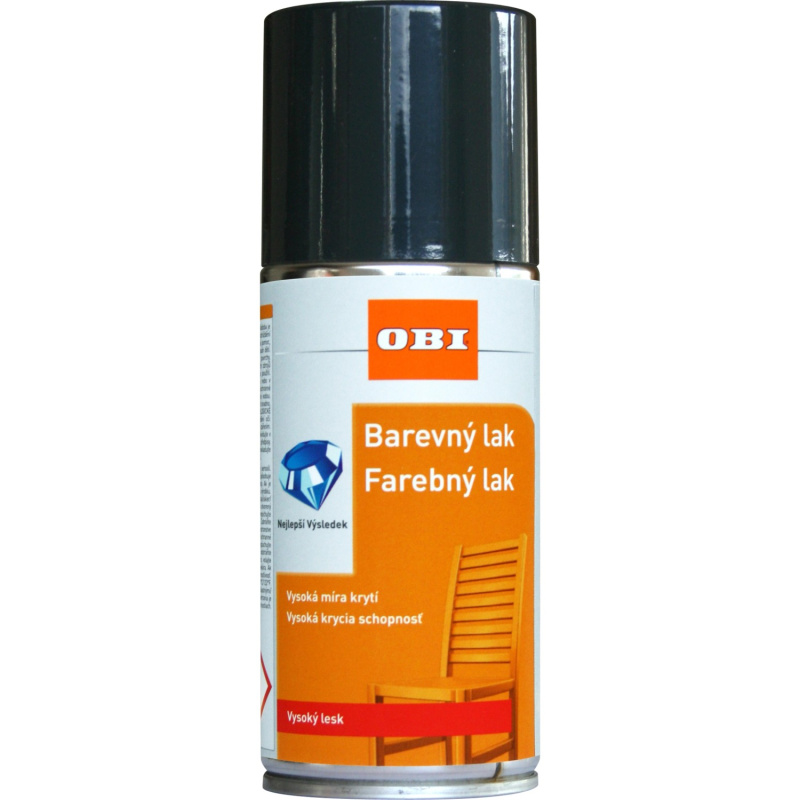 OBI Lak ve spreji vysoce lesklý RAL 7016 antracitová šedá 150 ml