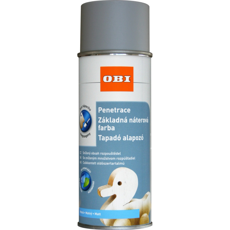 OBI Sprej základový na bázi vody šedý 400 ml