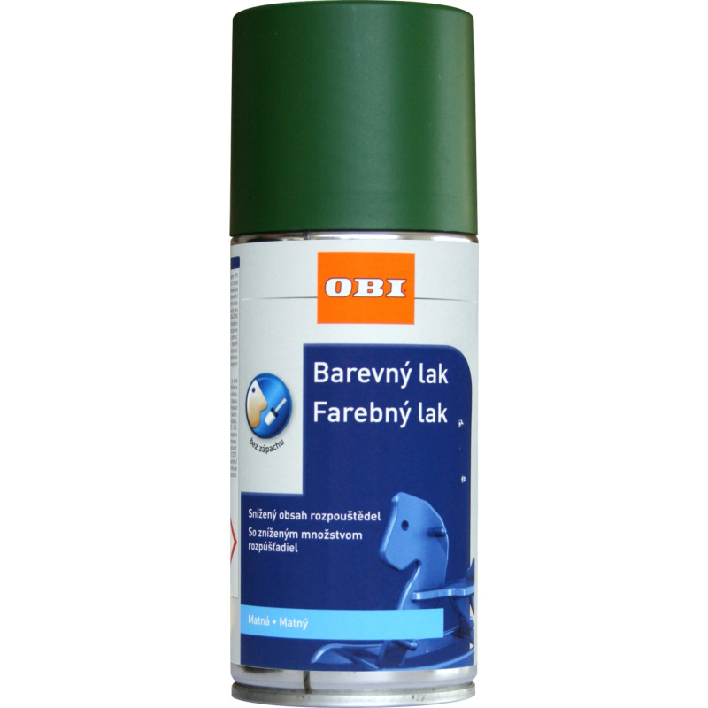 OBI Lak ve spreji matný RAL 6002 listová zelená 150 ml