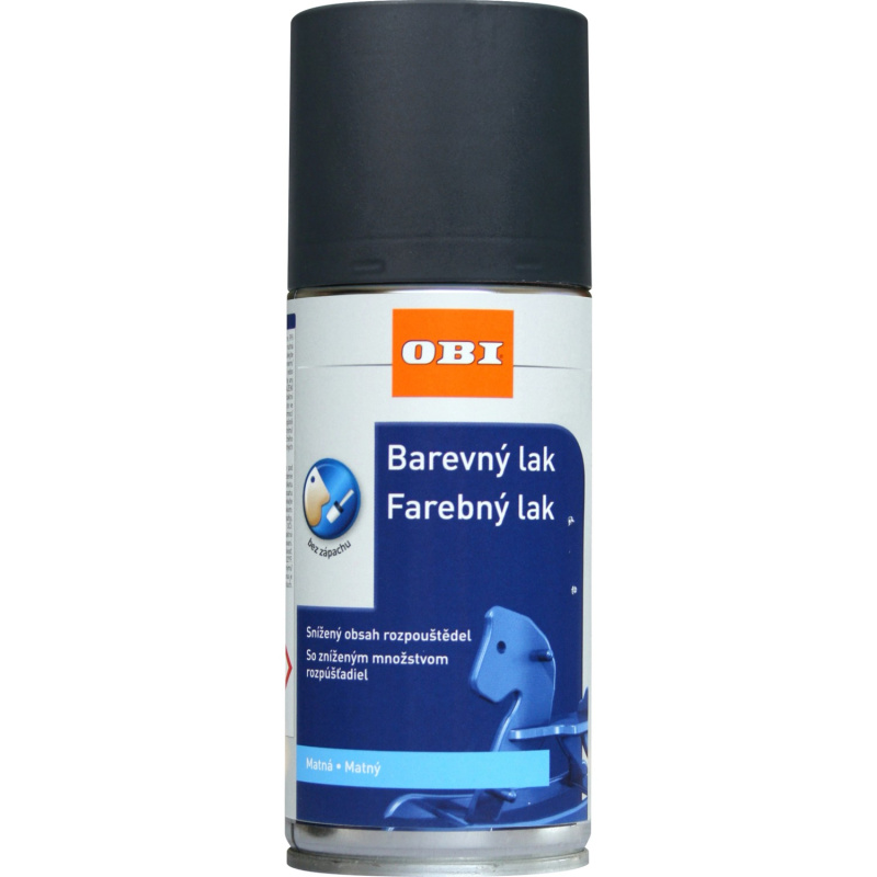 OBI Lak ve spreji matný RAL 7016 antracitová šedá 150 ml