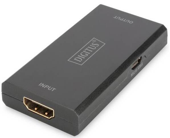 HDMI repeater Digitus DS-55900-2 / dosah až 30 m / podpora 3D / černá Varianta: ivi1