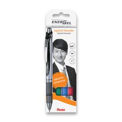Gelová pera Pentel Energel BL77-4 - 4 ks, mix barev A,B,C,D