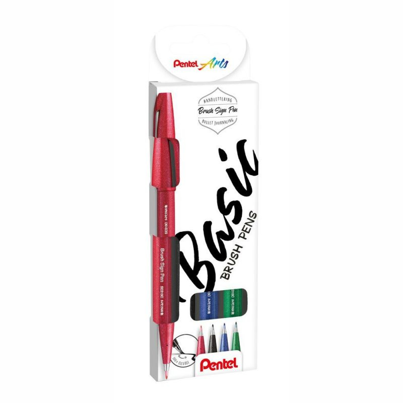 Sada štětcových fixů Brush Sung Pen Basic (4ks)