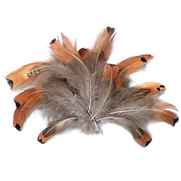 Peříčka hnědý mix 2g Bažant