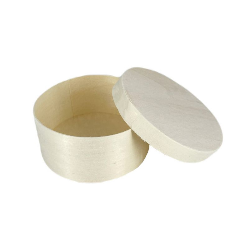 Kulatá krabička z překližky 8,2x4cm