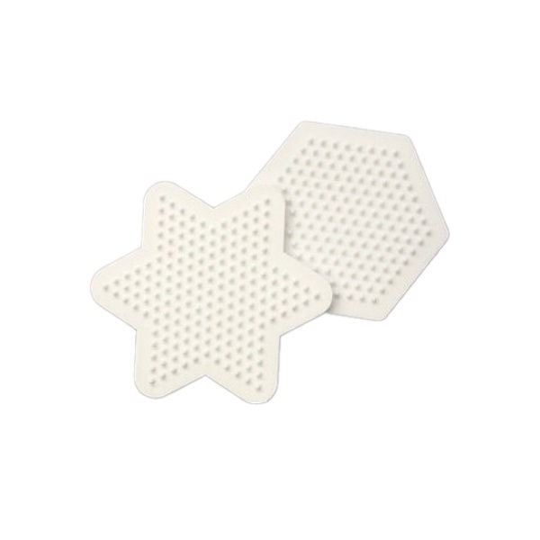 Podložka na zažehlovací korálky - hvězda a šestiúhelník (2ks)
