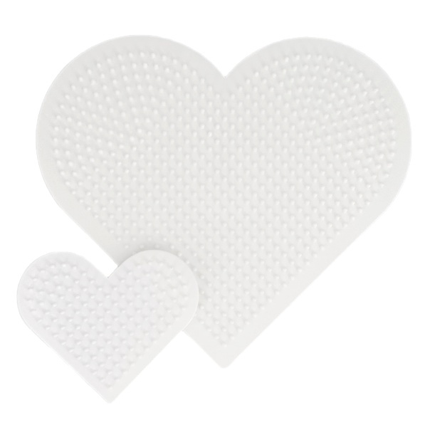 Podložka na zažehlovací korálky - srdce sada (2ks)
