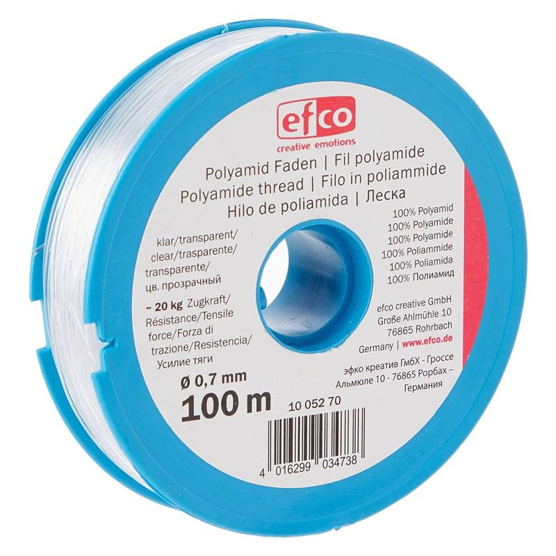 Nylonové vlákno průhledné (vlasec) průměr 0,7mm, nosnost 20kg