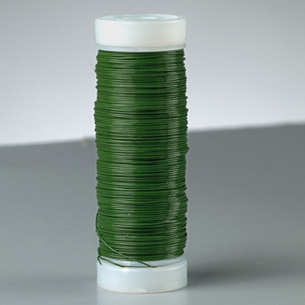 Dekorační floristický drát v návinu průměr 0,35mm 120m - zelený