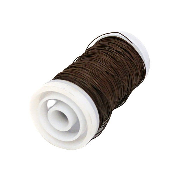 Dekorační floristický drát v návinu průměr 0,35mm 120m - hnědý