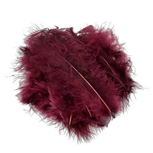 Peříčka (22ks) vínově červená 2g Marabu