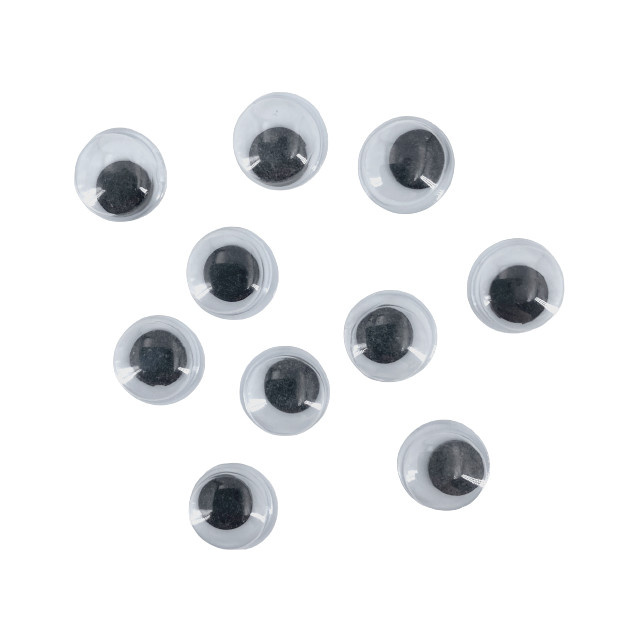 Dekorační pohyblivé oči kulaté 10mm (10ks)
