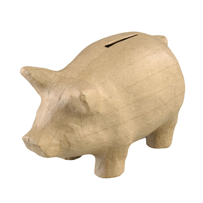 Kartonové prasátko pokladnička 10×15×7cm