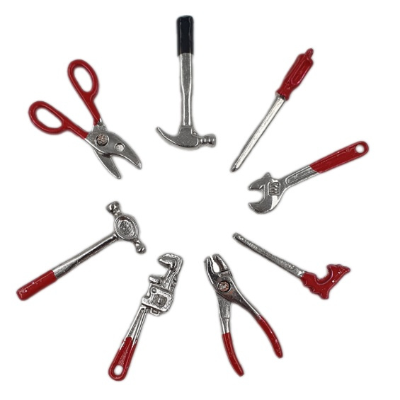 Kovová miniatura nářadí (8ks)