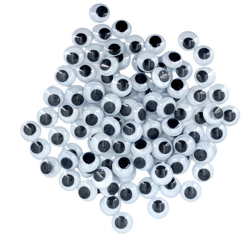 Dekorační pohyblivé oči kulaté 20mm (100ks)