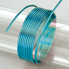 Hliníkový drát kulatý 2mm x 5m 42g tyrkysový