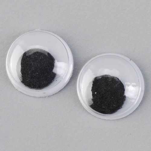 Dekorační pohyblivé oči kulaté 12mm (100ks)