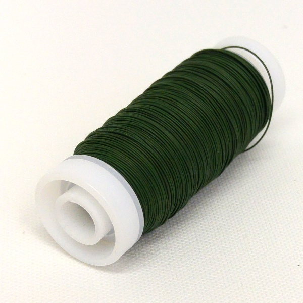 Dekorační floristický drát v návinu průměr 0,35mm 55m - zelený