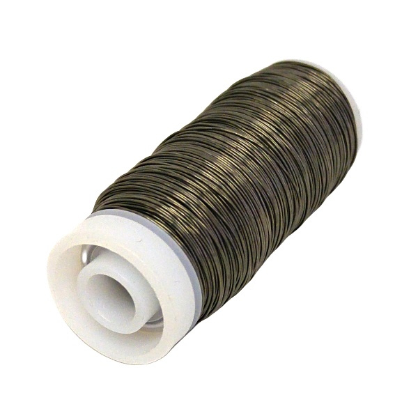 Dekorační floristický drát v návinu průměr 0,35mm 60m - šedý