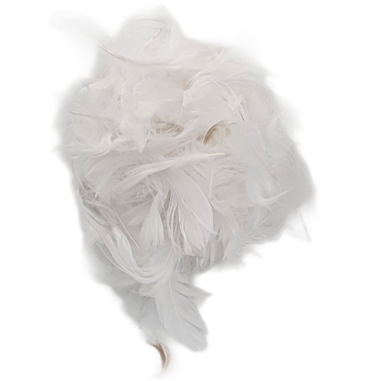 Peříčka (110ks) bílá natural 10g