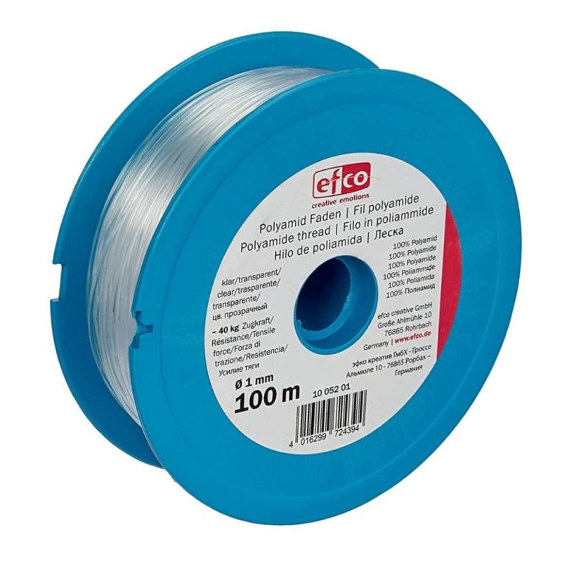 Nylonové vlákno průhledné (vlasec) průměr 1mm, nosnost 40kg