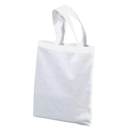 Plátěná taška s krátkým uchem bílá (28 x 24 cm)