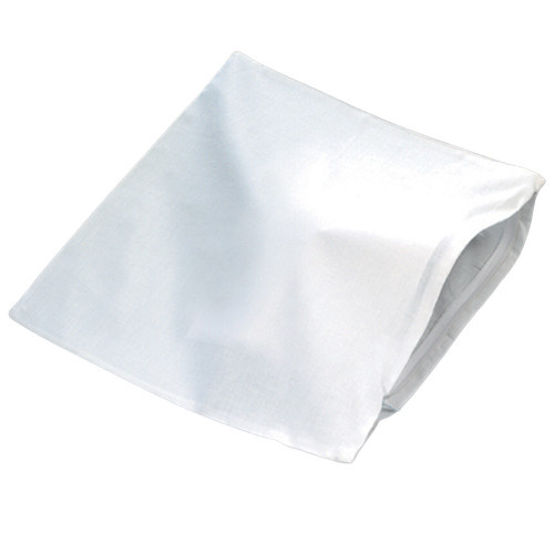 Bavlněný povlak na polštář se zipem, 40x40 cm - bílý