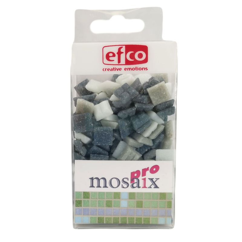 Kamínky mozaika 1cm/200g šedý mix