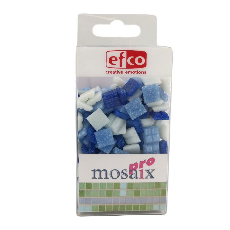 Kamínky mozaika 1cm/200g modrý mix