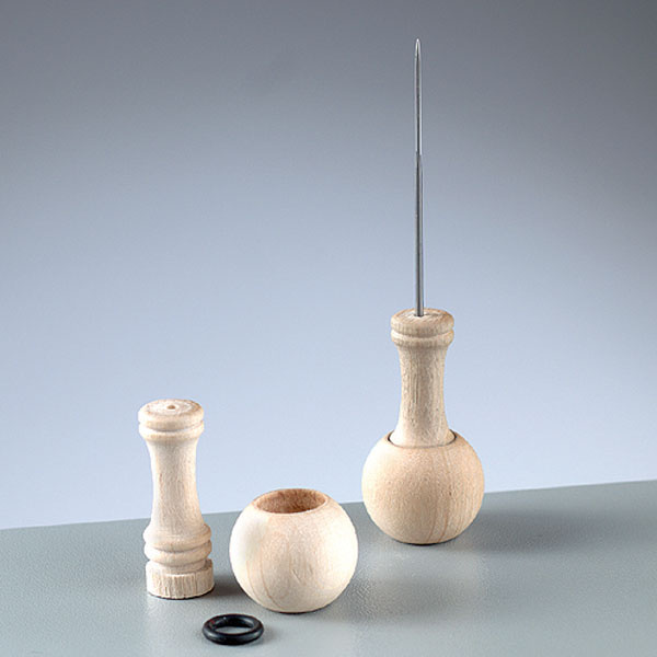 Dřevěný držák na 1 jehla na plstění (dodáváno bez jehly)