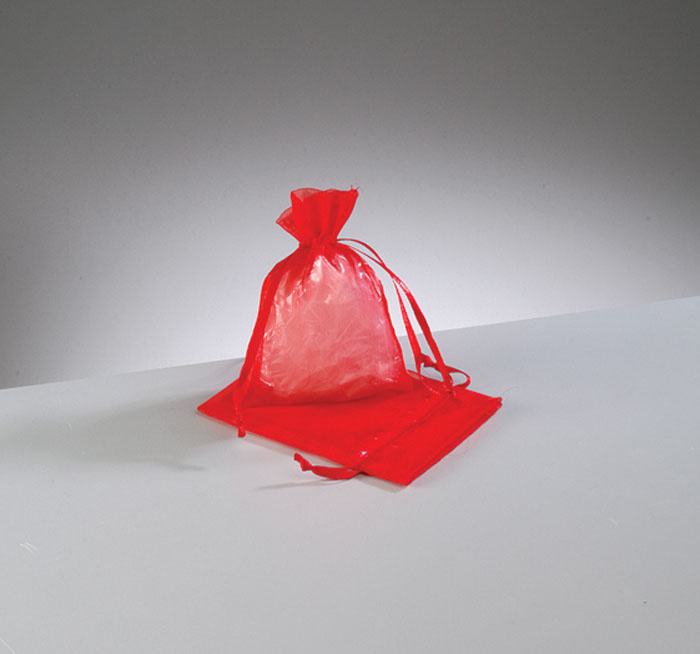 Dárkový sáček červený 7,5x10 cm