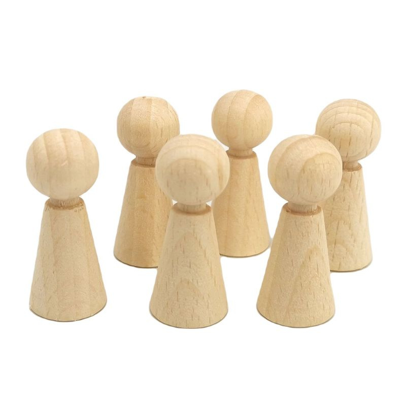 Dřevěné figurky 36mm (6ks)
