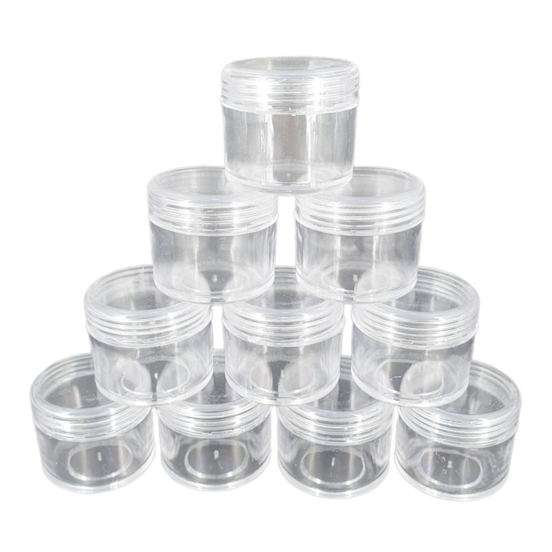 Skladovací plastová krabička 3,9x3,3cm (10ks)