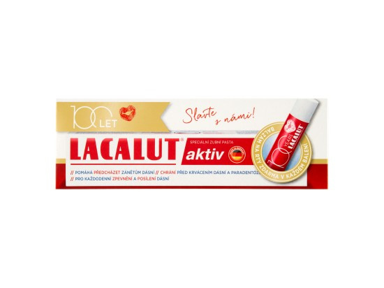Lacalut Aktiv speciální zubní pasta 75ml + balzám na rty 4,8g