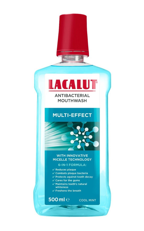 Lacalut Multi effect micelární ústní voda 500ml