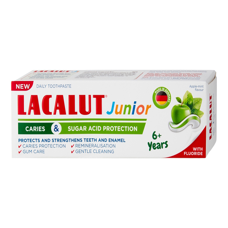 Lacalut Junior Sugar Acid Protection zubní pasta pro děti 6+ Years 55 ml