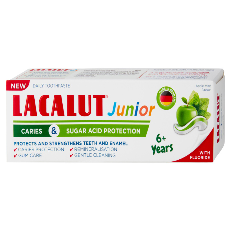 Lacalut Junior Sugar Acid Protection zubní pasta pro děti 6+ Years 55 ml