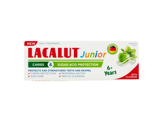 Lacalut Junior Sugar Acid Protection zubní pasta pro děti 6+ Years 55 ml
